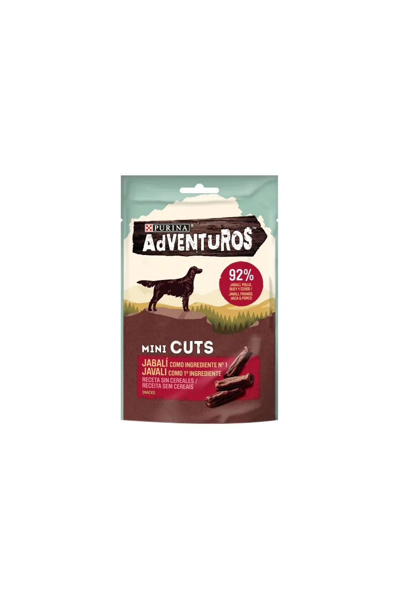 Dieta Natural Adventuros Mini Cuts Wild Boar 7X70Gr