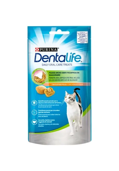 Dieta Natural Gato Dentalife Feline Daily Oral Care Sabor Pollo 8X40Gr