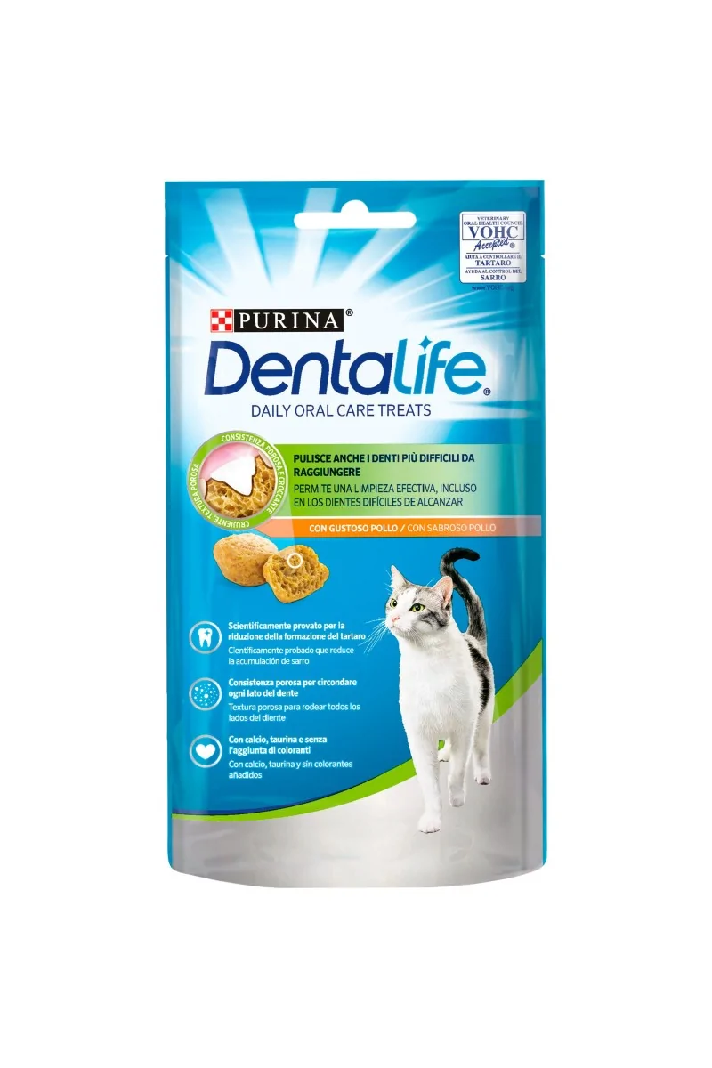 Dieta Natural Gato Dentalife Feline Daily Oral Care Sabor Pollo 8X40Gr