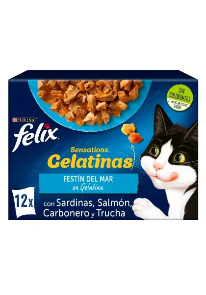 Dieta Natural Felix Sensations Pescado Multipack 12X85Gr