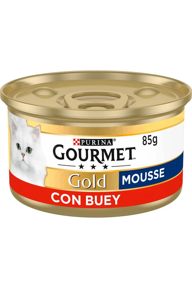 Dieta Natural Gourmet Gold Mousse Buey Caja 24X85Gr