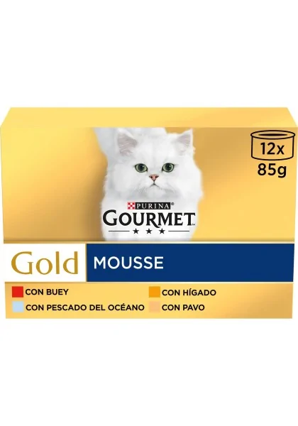 Dieta Natural Gourmet Gold Mousse Surtido Caja 12X85Gr