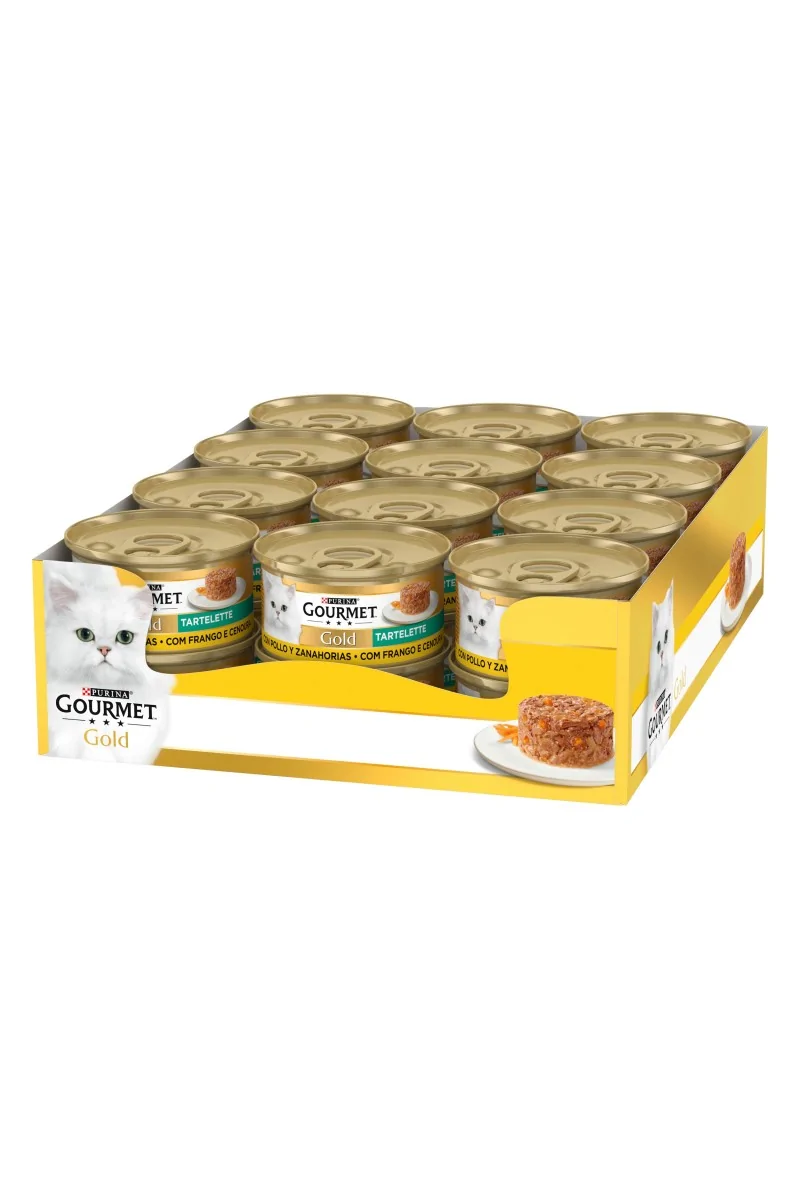 Dieta Natural Gourmet Gold Tartallette Pollo Zanahoria Caja 24X85Gr