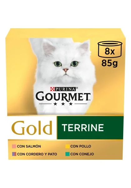 Dieta Natural Gourmet Gold Terrine Surtido Caja 8X85Gr