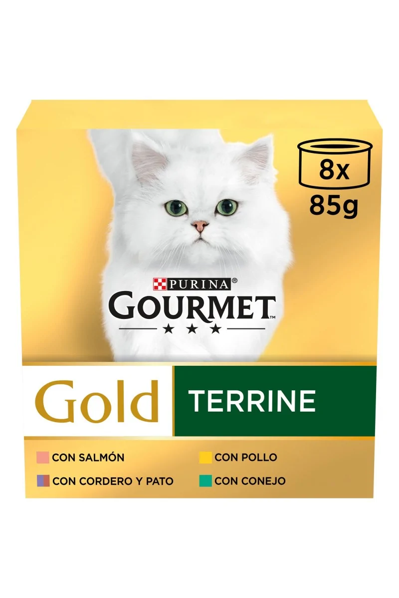 Dieta Natural Gourmet Gold Terrine Surtido Caja 8X85Gr