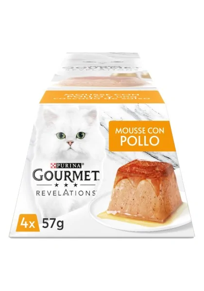 Dieta Natural Gourmet Revelations Mousse Pollo Caja 6X4X57Gr