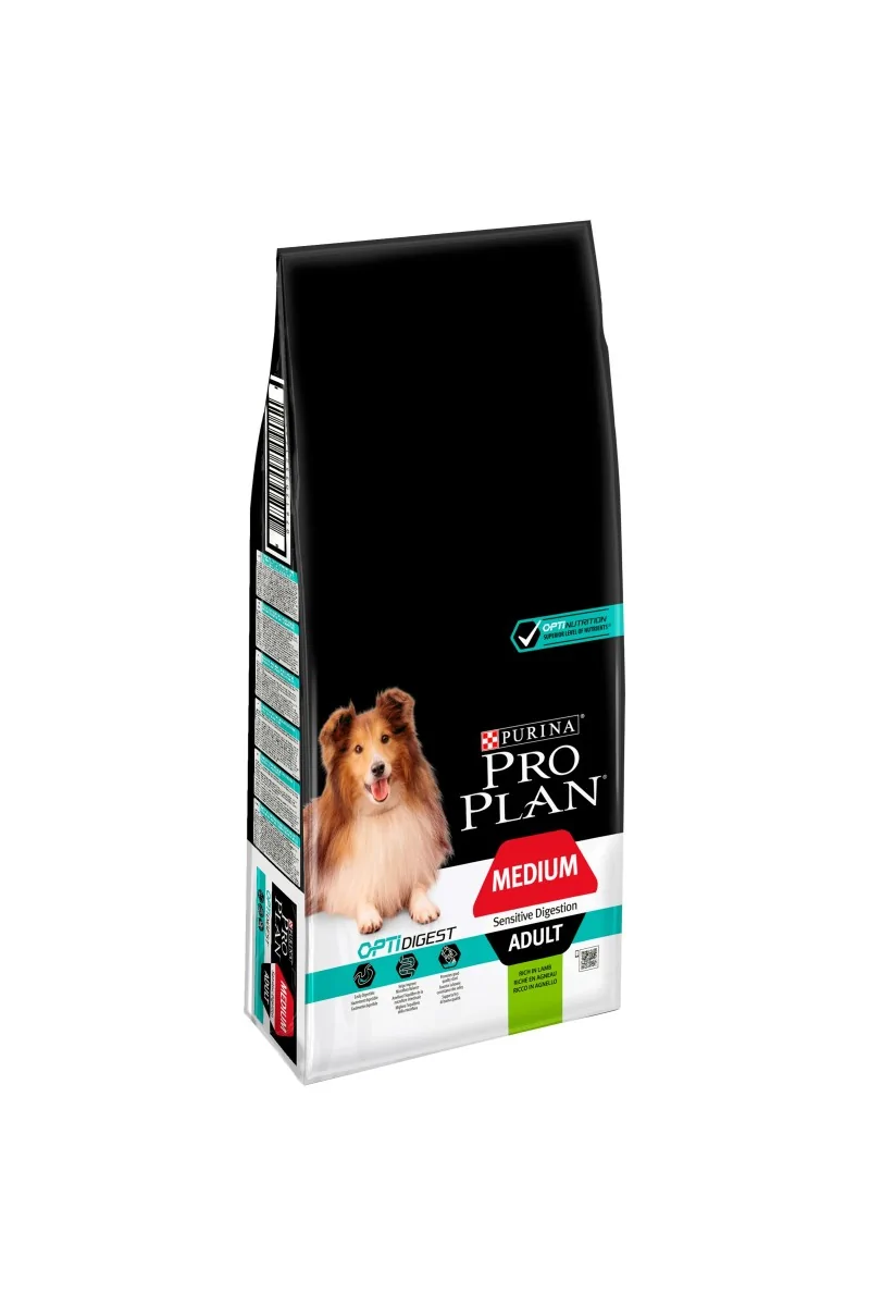 Dieta Natural Perro Pro Plan Canine Adult Digest Medium Cordero 14Kg