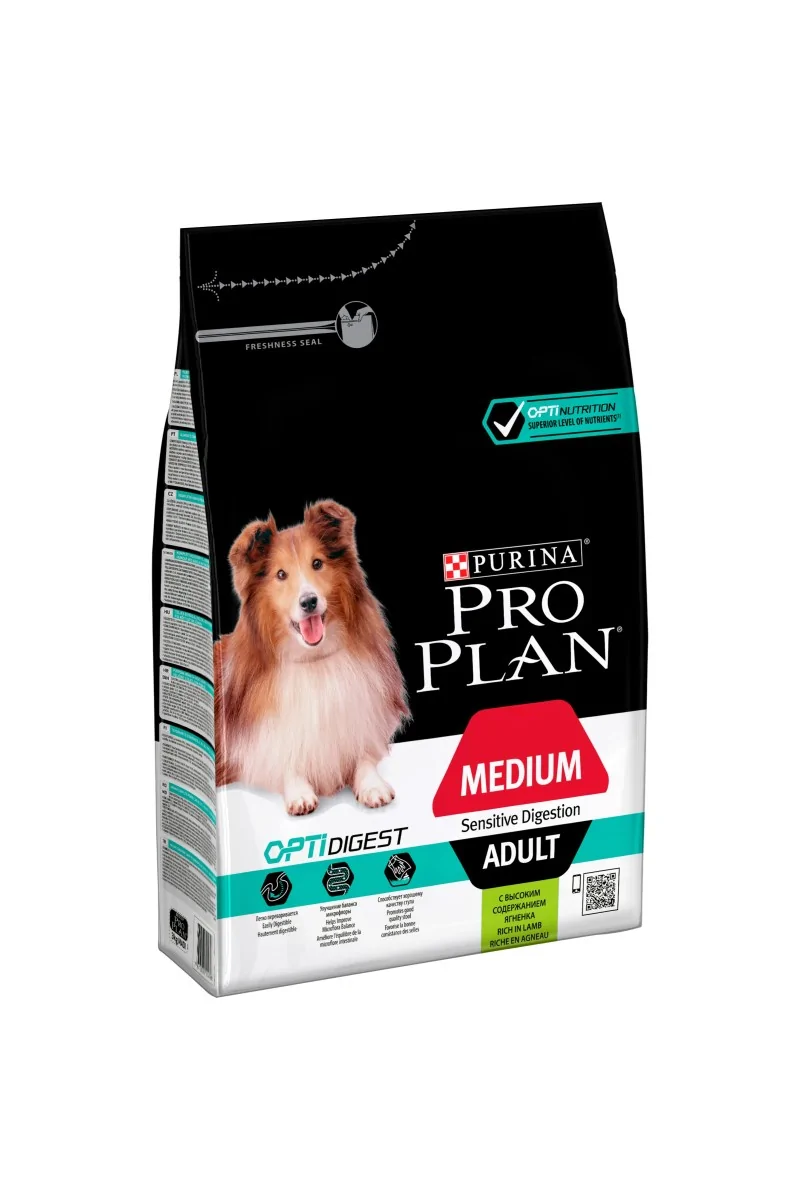 Dieta Natural Perro Pro Plan Canine Adult Digest Medium Cordero 3Kg