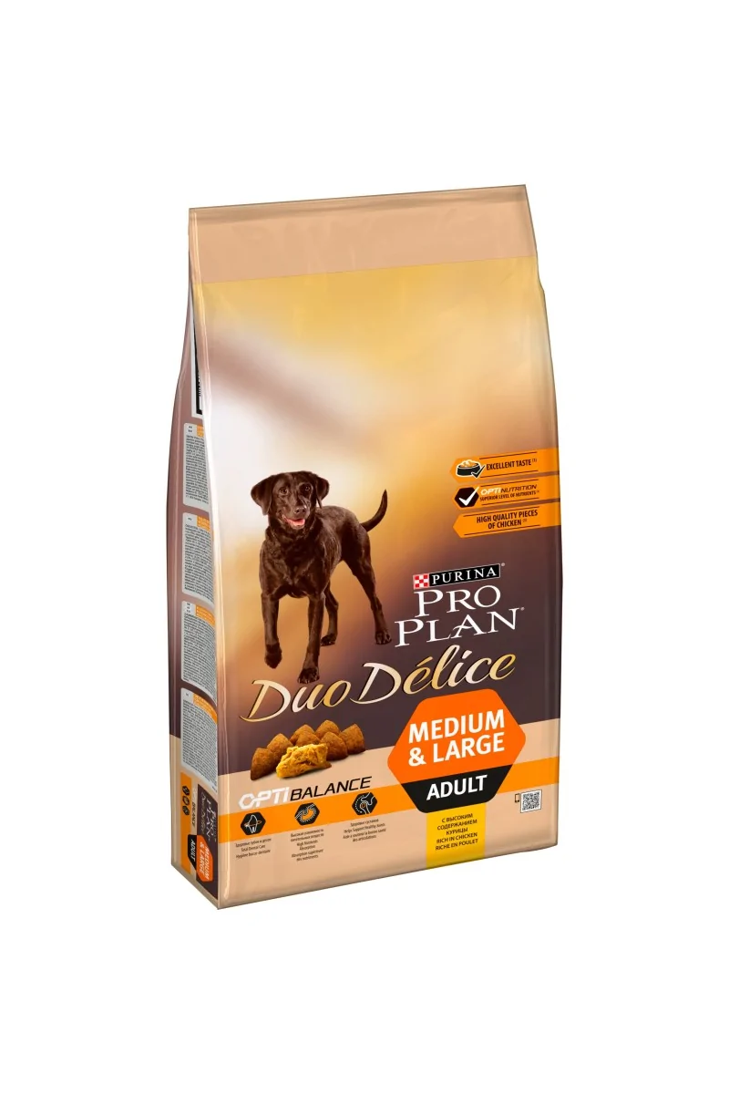 Dieta Natural Perro Pro Plan Canine Adult Duodelice Medium Pollo 10Kg