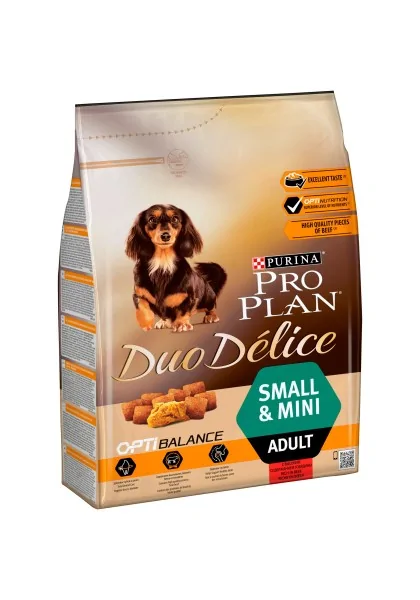 Dieta Natural Perro Pro Plan Canine Adult Duodelice Small Buey 2,5Kg