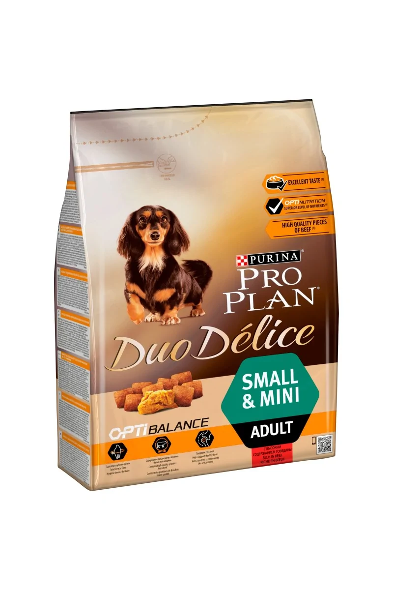 Dieta Natural Perro Pro Plan Canine Adult Duodelice Small Buey 2,5Kg