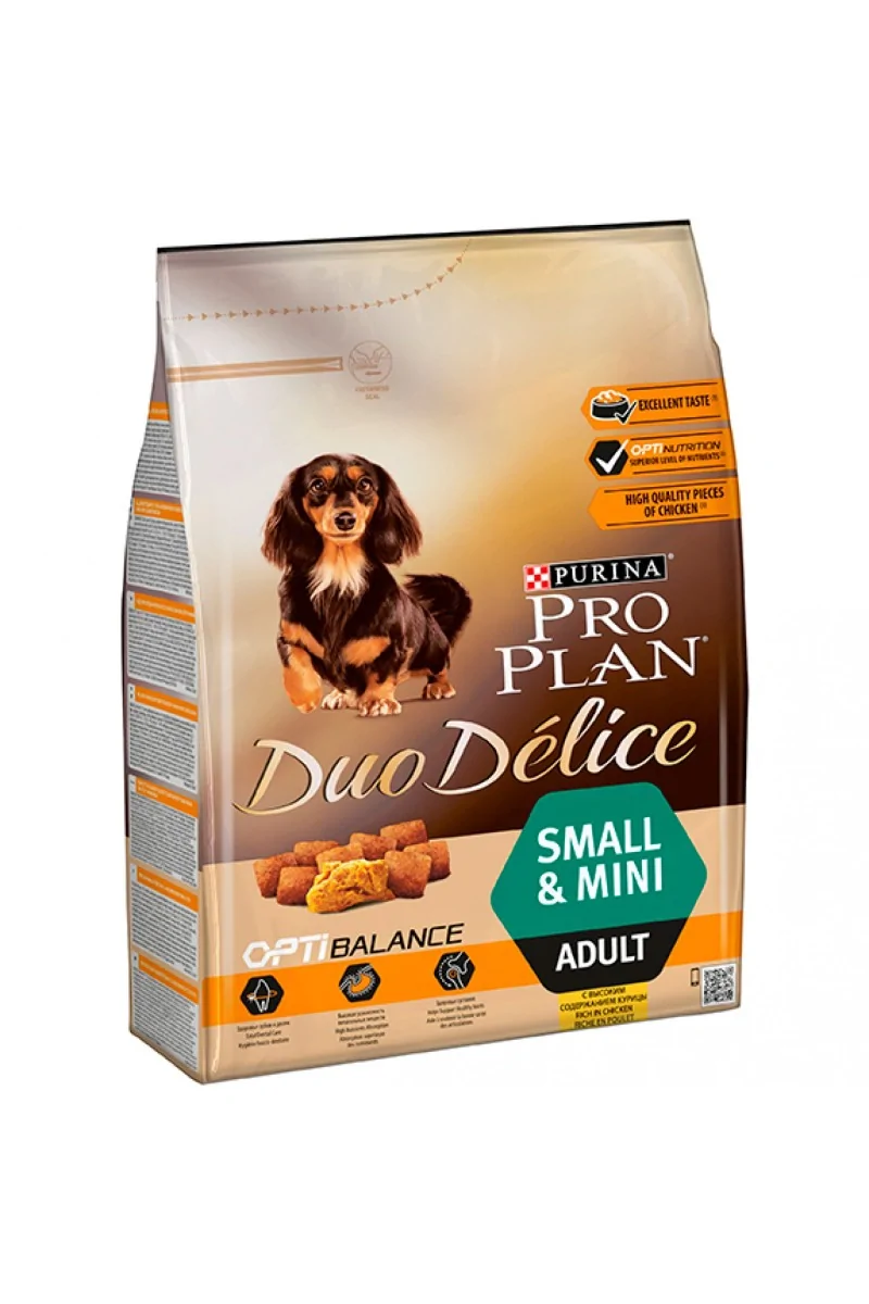 Dieta Natural Perro Pro Plan Canine Adult Duodelice Small Pollo 2,5Kg