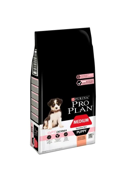 Dieta Natural Perro Pro Plan Canine Puppy Medium Derma 12Kg