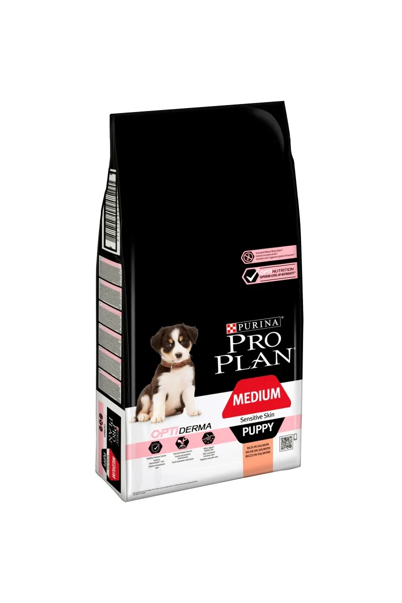 Dieta Natural Perro Pro Plan Canine Puppy Medium Derma 12Kg