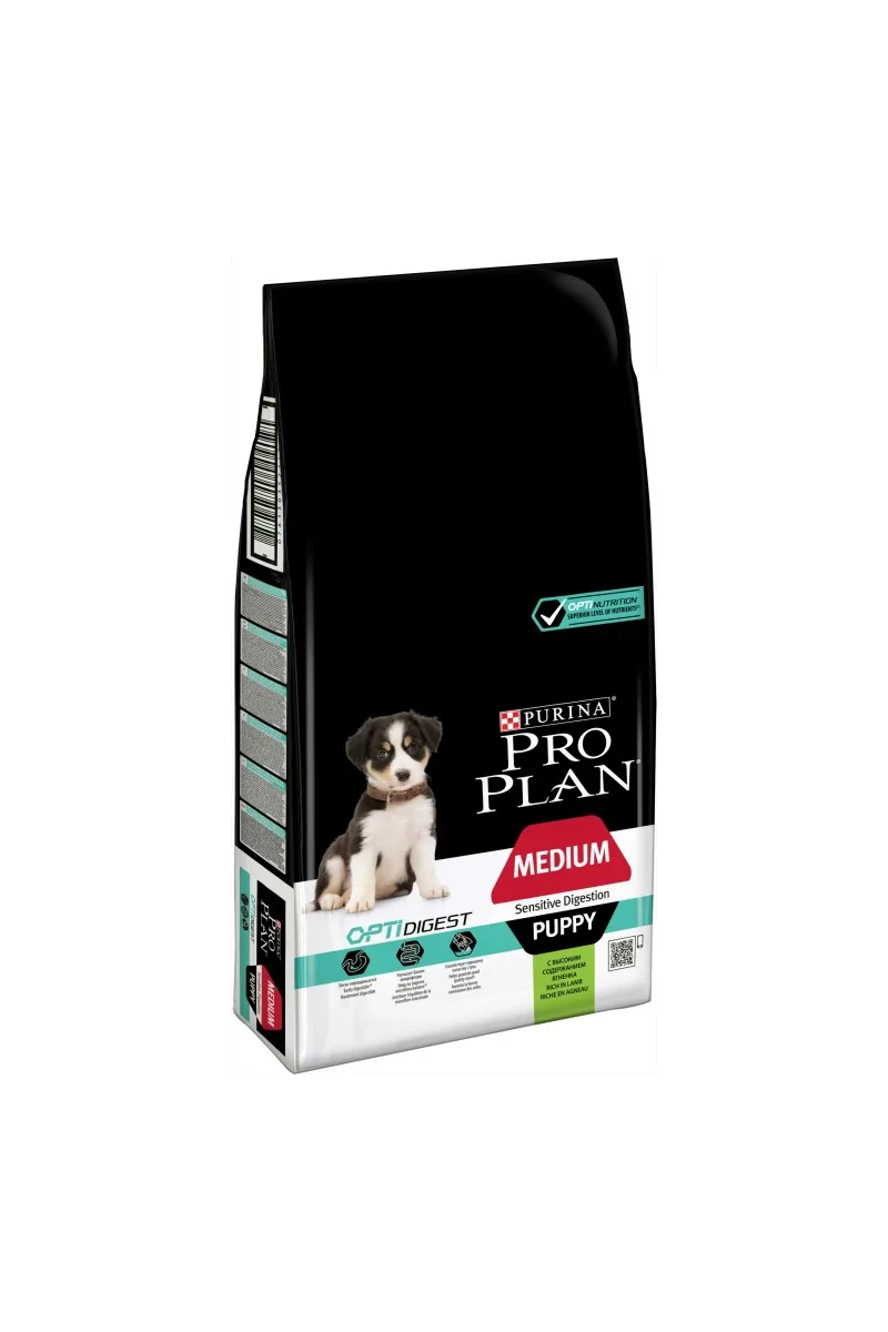 Dieta Natural Perro Pro Plan Canine Puppy Medium Digest Cordero 12Kg