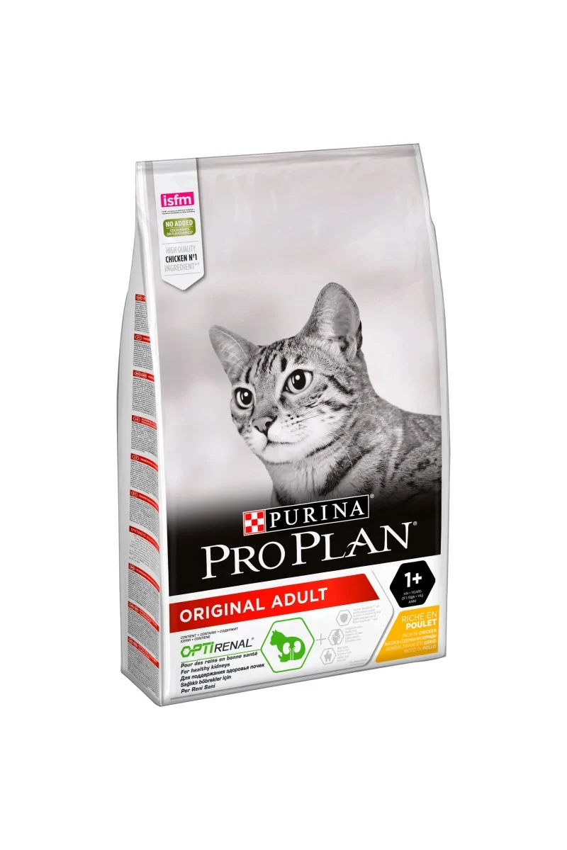 Dieta Natural Gato Pro Plan Feline Adult Optirenal Pollo 10Kg