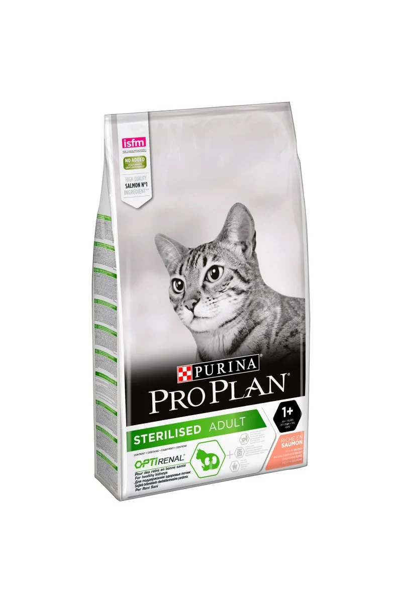 Dieta Natural Gato Pro Plan Feline Adult Sterilised Salmon 10Kg