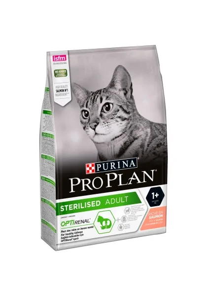 Dieta Natural Gato Pro Plan Feline Adult Sterilised Salmon 3Kg