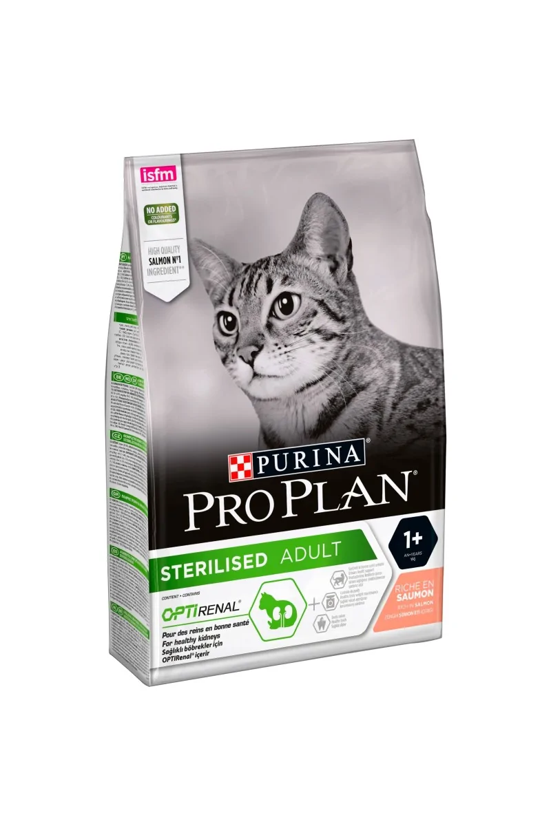 Dieta Natural Gato Pro Plan Feline Adult Sterilised Salmon 3Kg