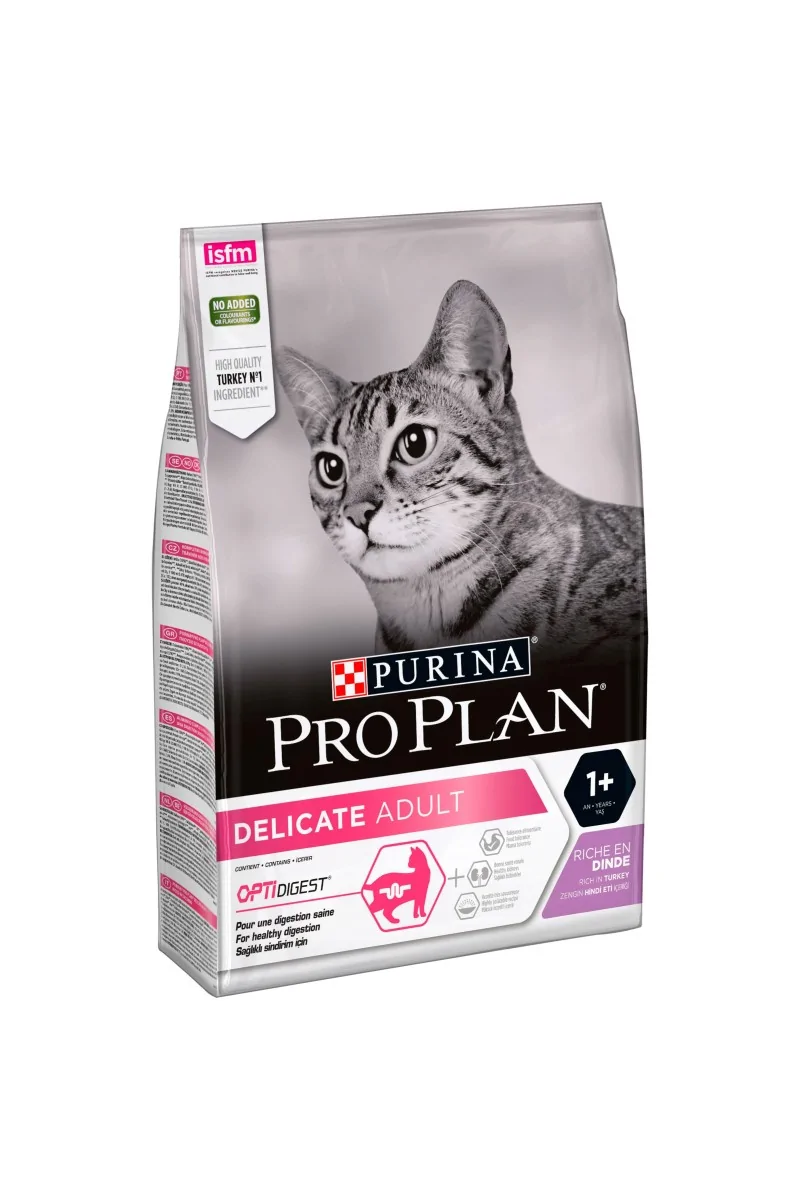 Dieta Natural Gato Pro Plan Feline Delicate Optidiges Pavo 3Kg