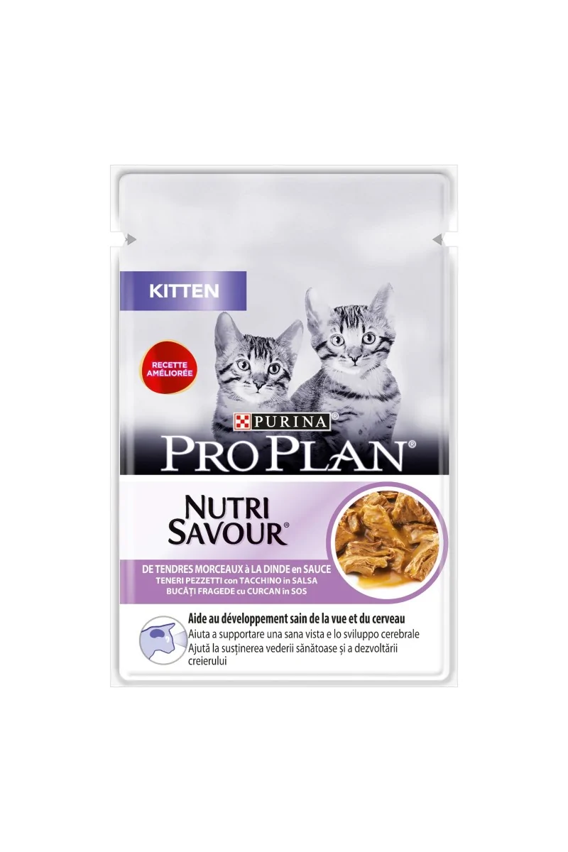 Dieta Natural Gato Pro Plan Feline Junior Pavo 26X85Gr