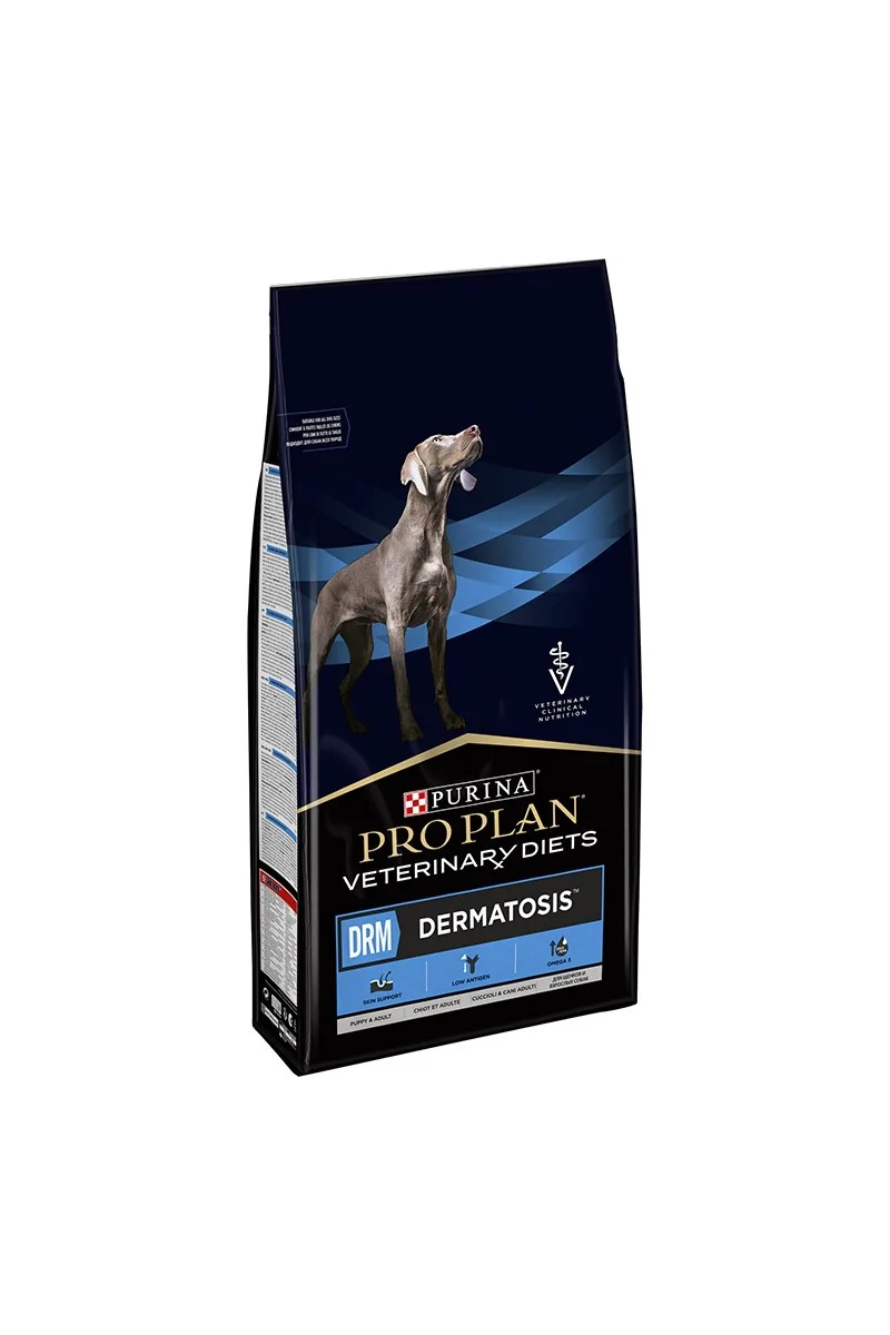 Dieta Natural Perro Pro Plan Vet Canine Drm Dermatosis 12Kg