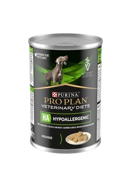 Dieta Natural Perro Pro Plan Vet Canine Ha Hypoallergenic Mousse Caja 12X400Gr