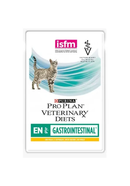 Dieta Natural Gato Pro Plan Vet Feline En Gastrointestinal Caja Pouch 10X85Gr