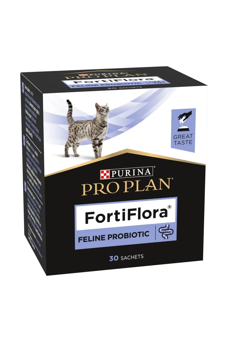 Dieta Natural Gato Pro Plan Vet Feline Fortiflora Probiotico 30X1Gr