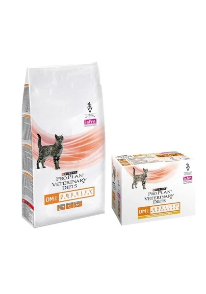 Dieta Natural Gato Pro Plan Vet Feline Om Obesity Caja Pouch 10X85Gr