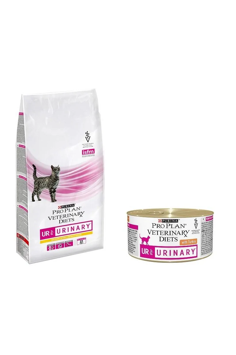 Dieta Natural Gato Pro Plan Vet Feline Ur Urinary Mousse Pavo Caja 24X195Gr