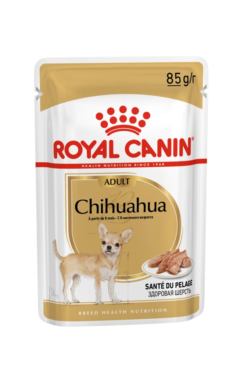 Comida Premium Pienso Perro Royal Canine Adult Chihuahua Pouch Caja 12X85Gr