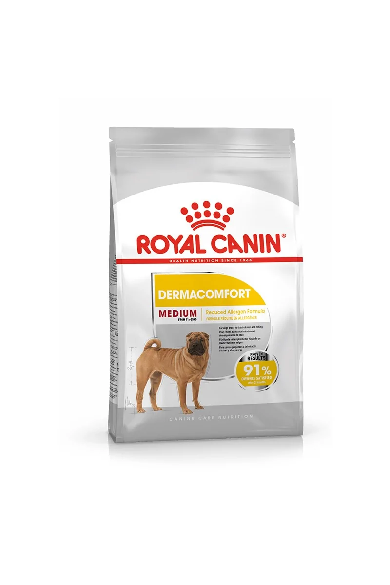 Comida Premium Pienso Perro Royal Canine Adult Dermacomfort Medium 12Kg