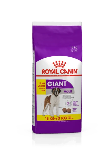 Comida Premium Pienso Perro Royal Canine Adult Giant 15Kg+3Kg