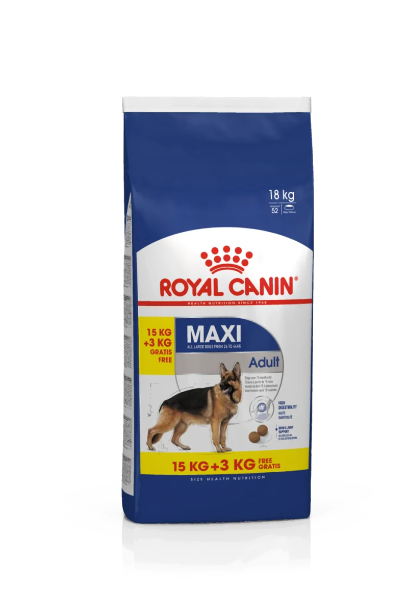 Comida Premium Pienso Perro Royal Canine Adult Maxi 15Kg+3Kg