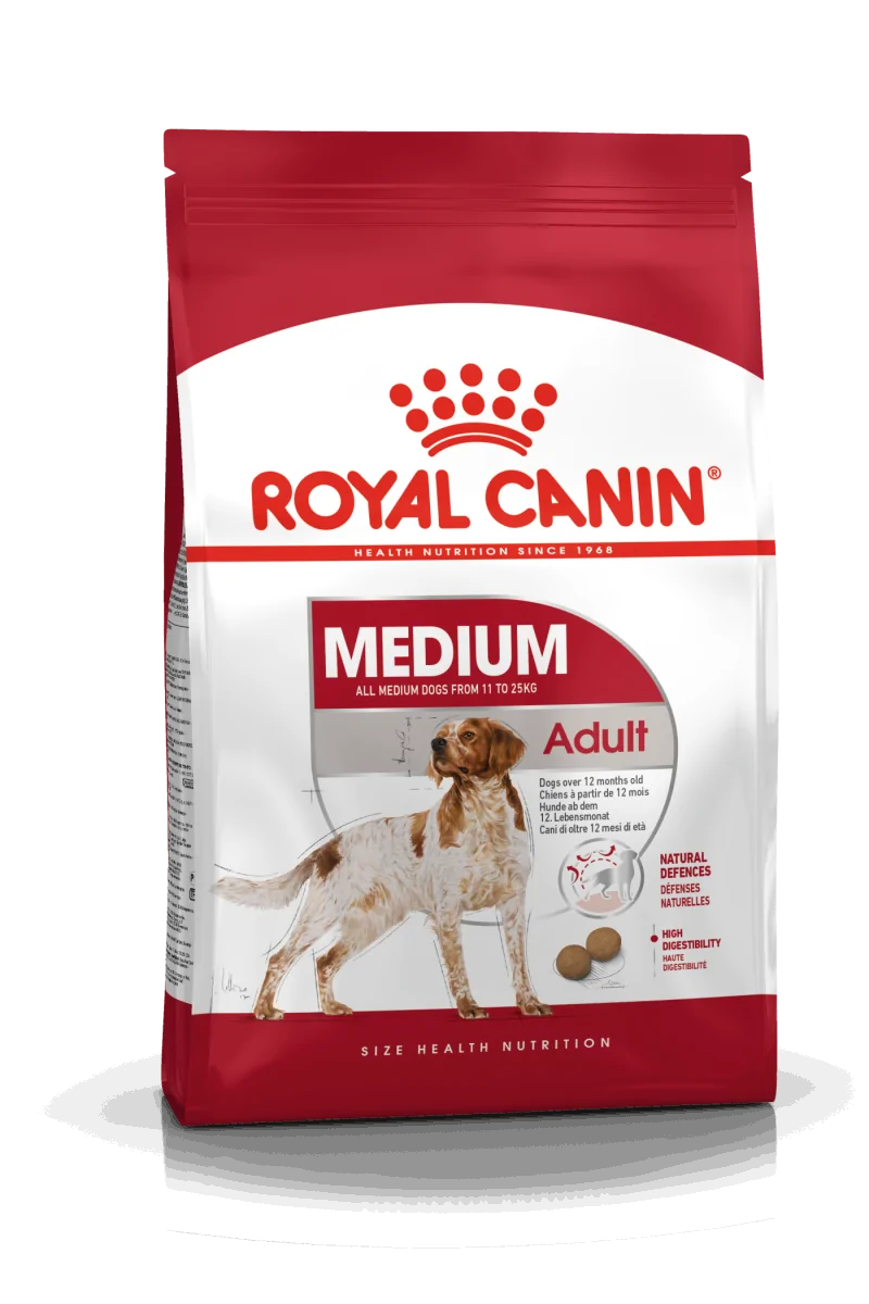 Comida Premium Pienso Perro Royal Canine Adult Medium 15Kg