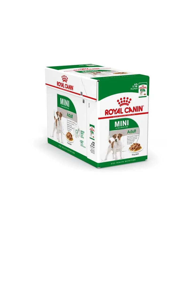 Comida Premium Pienso Perro Royal Canine Adult Mini Pouch Caja 12X85Gr