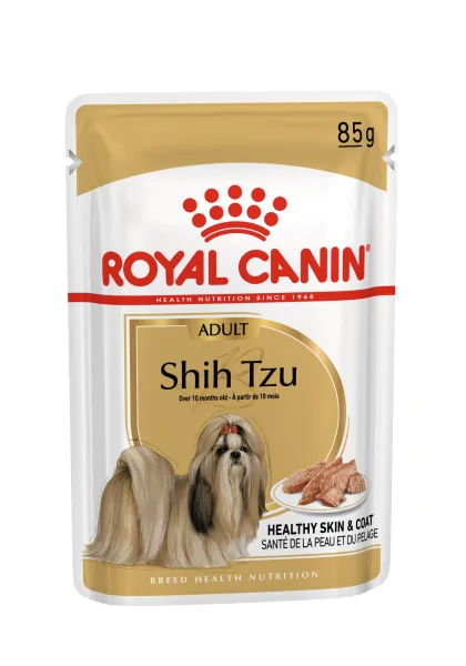 Comida Premium Pienso Perro Royal Canine Adult Shih Tzu Pouch Caja 12X85Gr