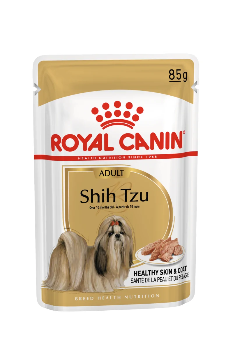 Comida Premium Pienso Perro Royal Canine Adult Shih Tzu Pouch Caja 12X85Gr