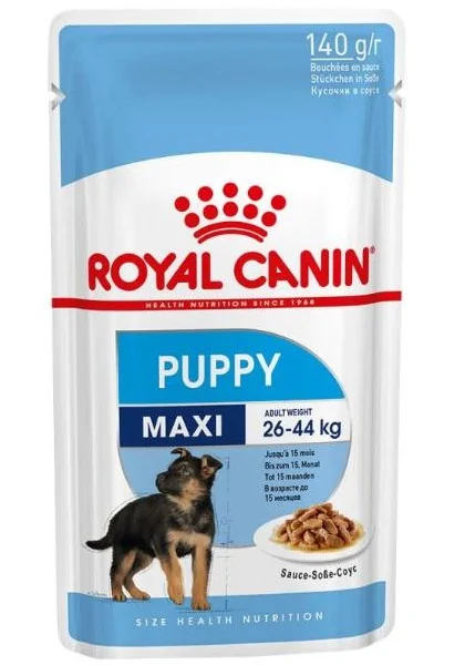 Comida Premium Pienso Perro Royal Canine Puppy Maxi Pouch Caja 10X140Gr