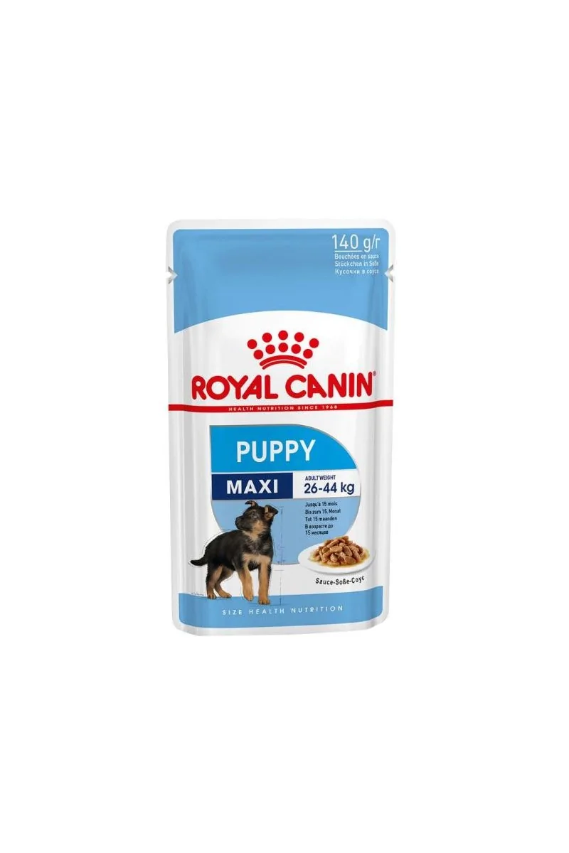 Comida Premium Pienso Perro Royal Canine Puppy Maxi Pouch Caja 10X140Gr