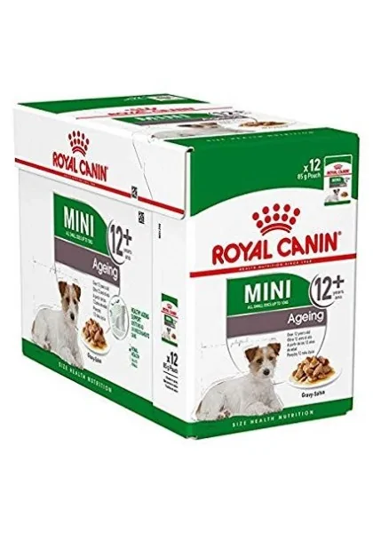 Comida Premium Pienso Perro Royal Canine Senior Mini Pouch Caja 12X85Gr