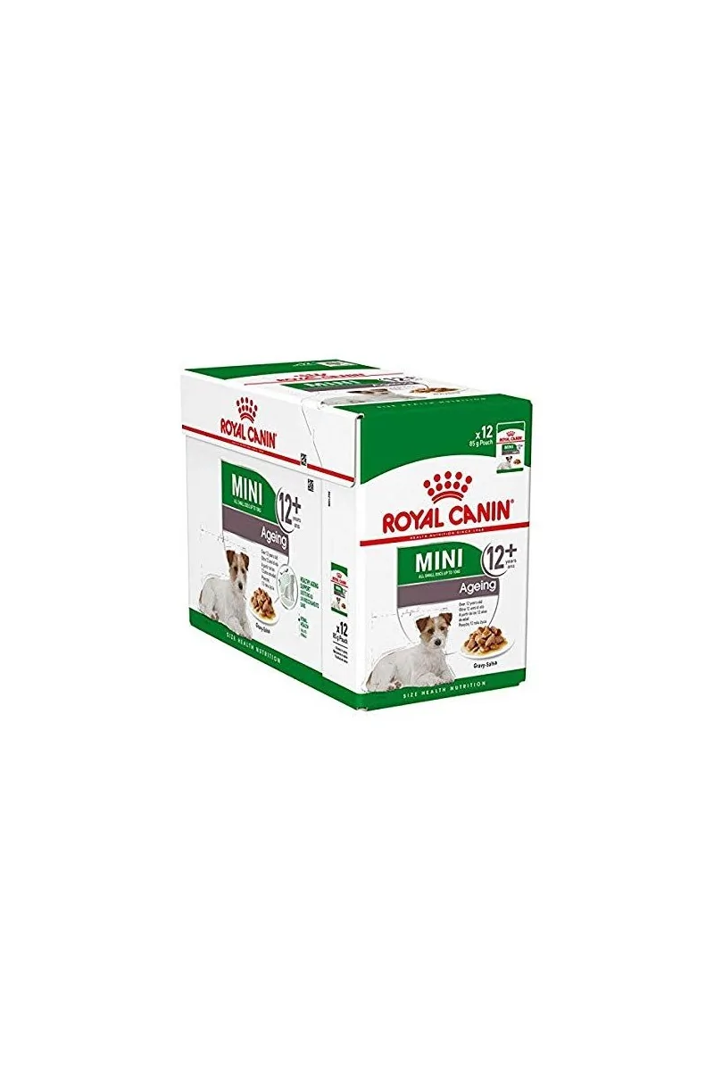 Comida Premium Pienso Perro Royal Canine Senior Mini Pouch Caja 12X85Gr