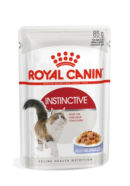 Pienso Premium Gato Royal Feline Adult Instinctive Pouch Gelatina Caja 12X85Gr