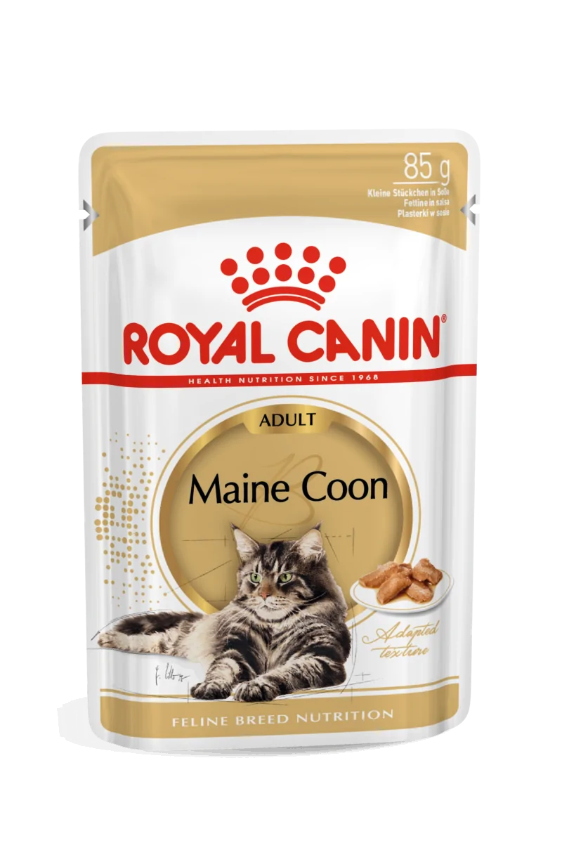 Pienso Premium Gato Royal Feline Adult Maine Coon Pouch Caja 12X85Gr