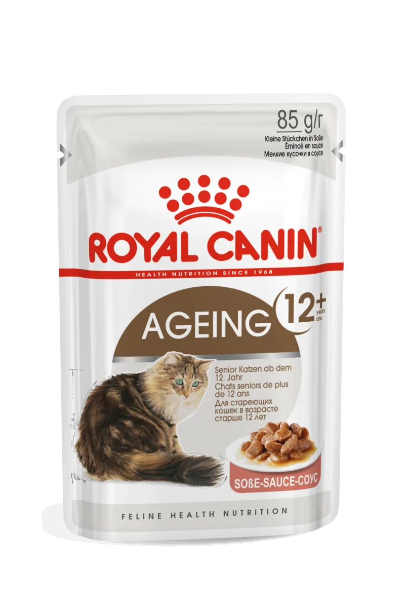 Pienso Premium Gato Royal Feline Ageing +12 Pouch Caja 12X85Gr