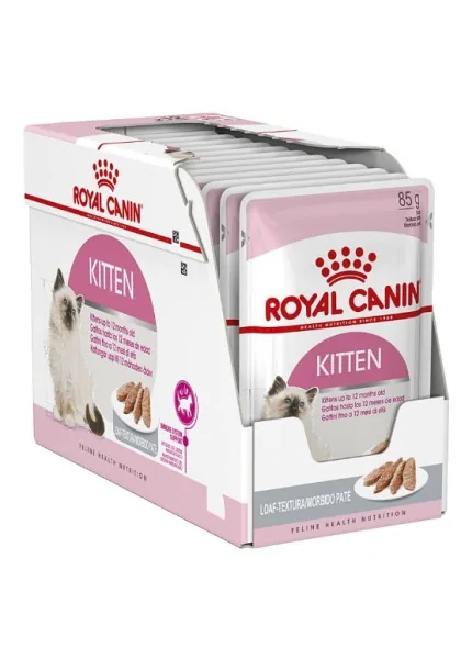 Pienso Premium Gato Royal Feline Kitten Pate Caja 12X85Gr
