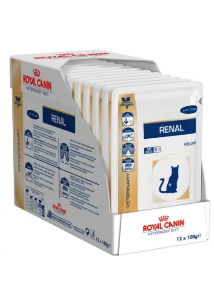 Pienso Premium Gato Royal Vet Feline Renal Atun Pouch Caja 12X85Gr