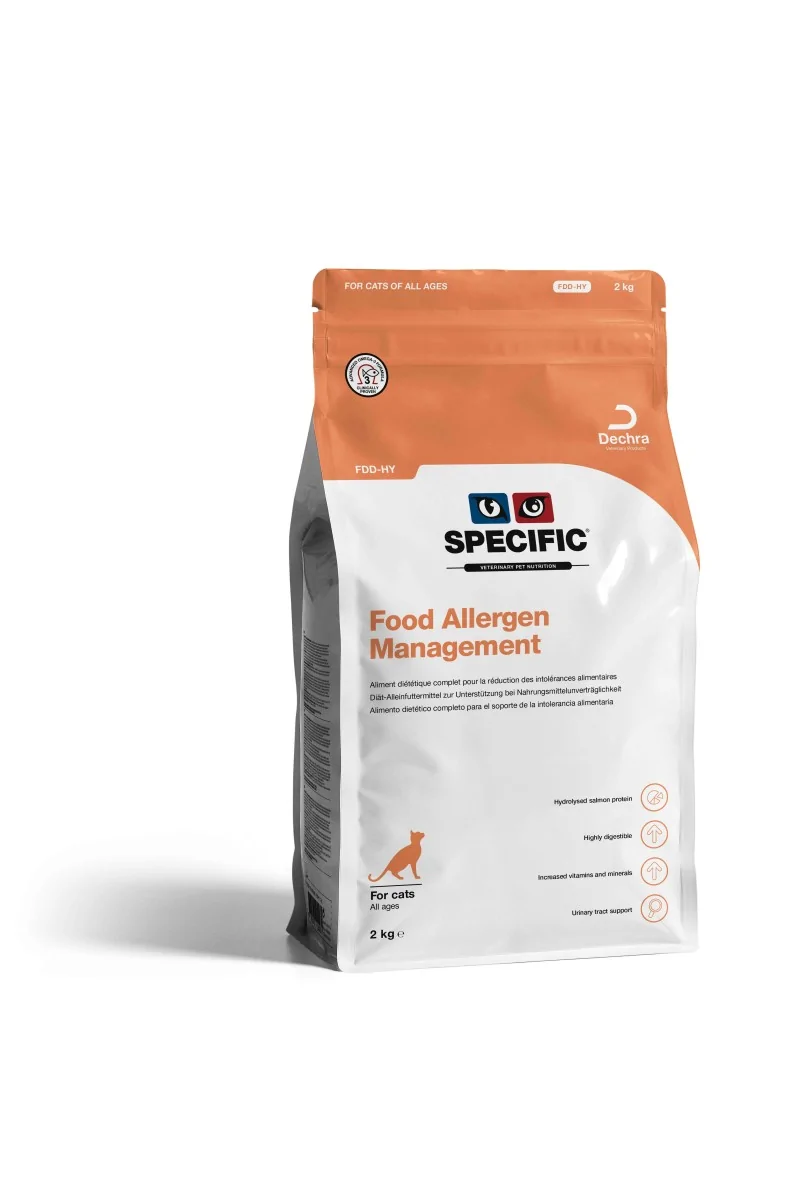 Comida para Gato Specific Feline Adult Fdd-Hy Food Allergen Management 2Kg