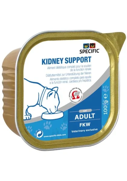 Comida para Gato Specific Feline Adult Fkw Kidney Support Caja 7X100Gr